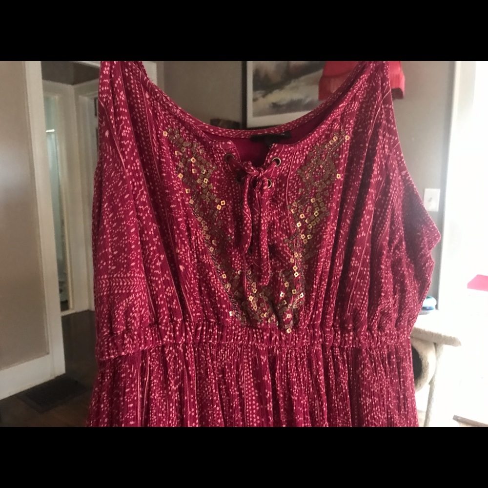 Torrid Size 1 Red maxi dress